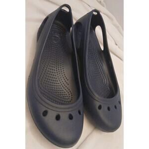 Crocs Blue Kadee Shoes Flats Slip On Womens 7. New Without Box